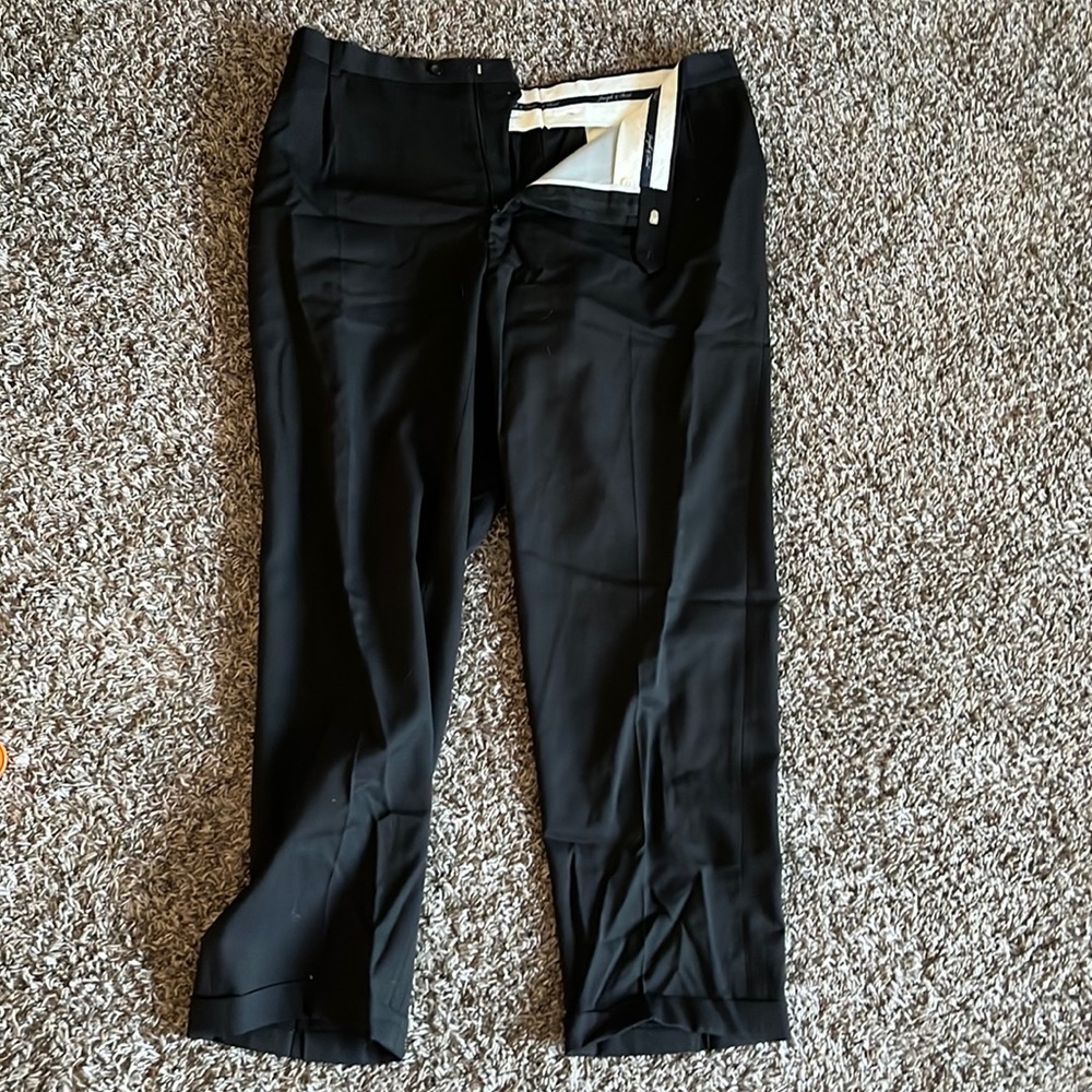Joseph & Fiess size 44 black dress pants ALTERED